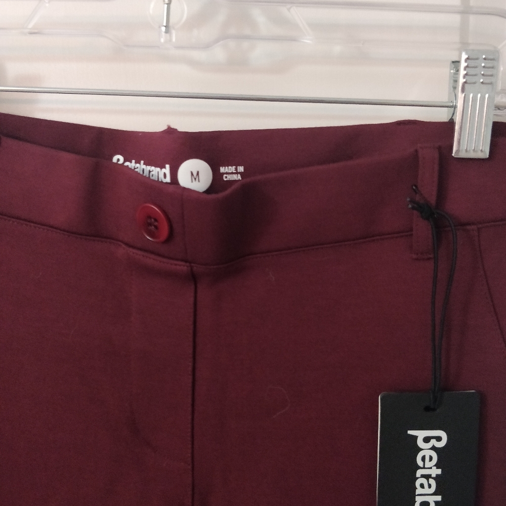 Betabrand burgundy pants